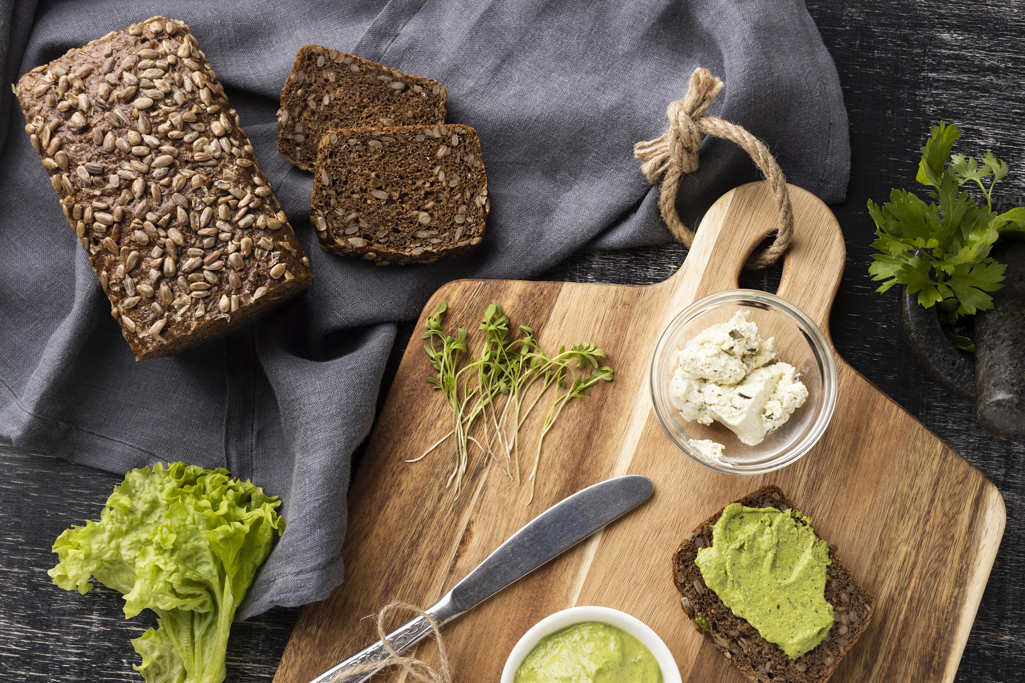 top-view-slices-bread-sandwiches-with-salad